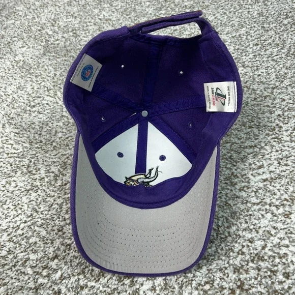 Vintage Minnesota Vikings Hat Cap Strap Back Mens One Size NFL Logo Athletic - Picture 5 of 7